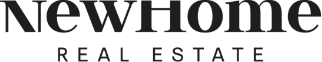The dark logo of new home real estate.